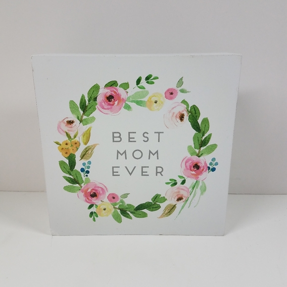 Best Mom Ever Wall Art Sign, Mothers Day Gift - Picture 1 of 9